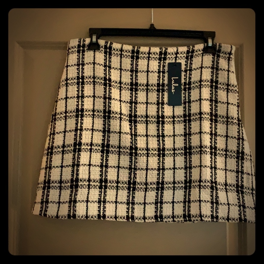 Lulus plaid skirt